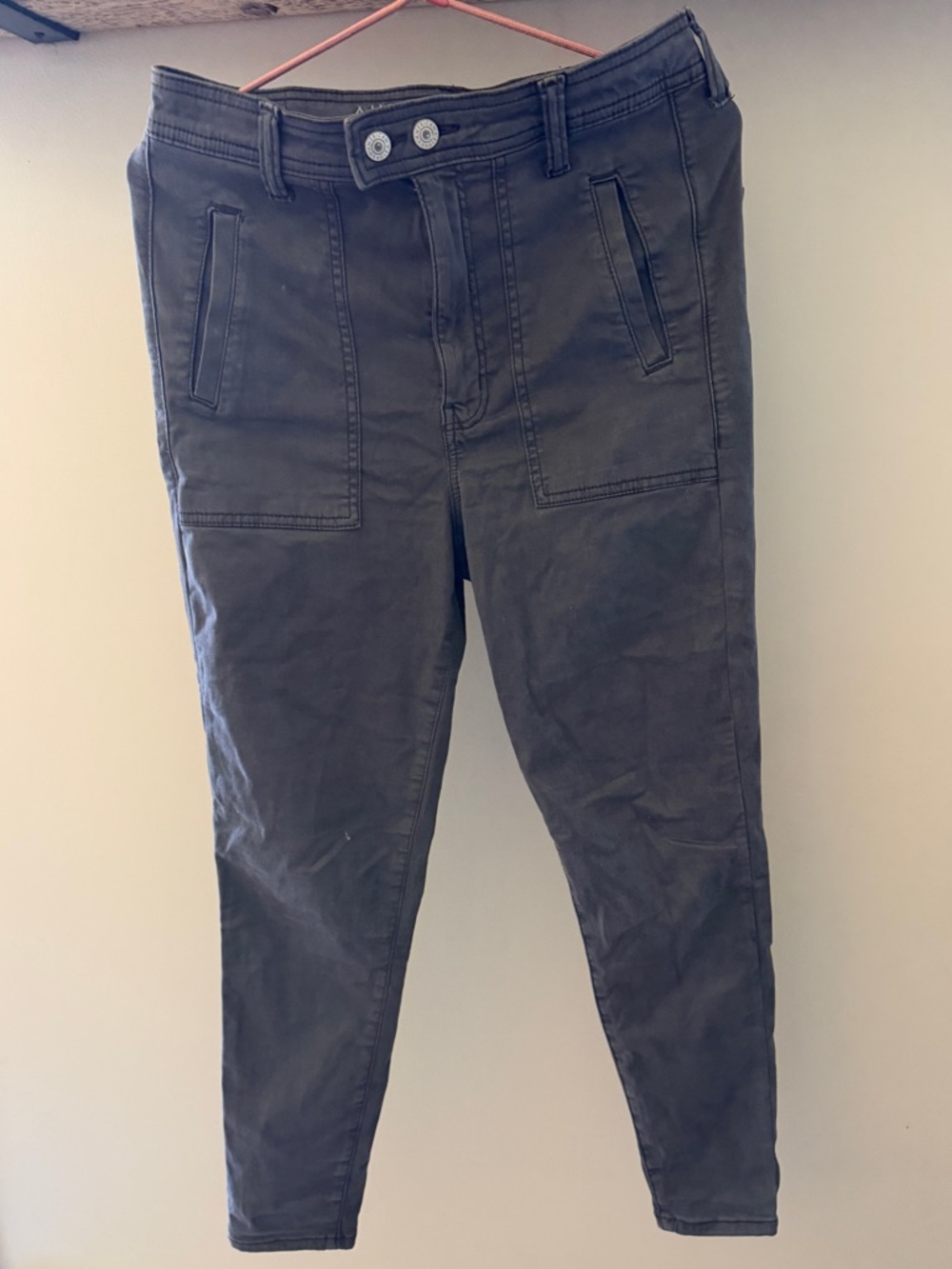 American Eagle Outfitters Highest Rise Jegging Charcoal Size 8